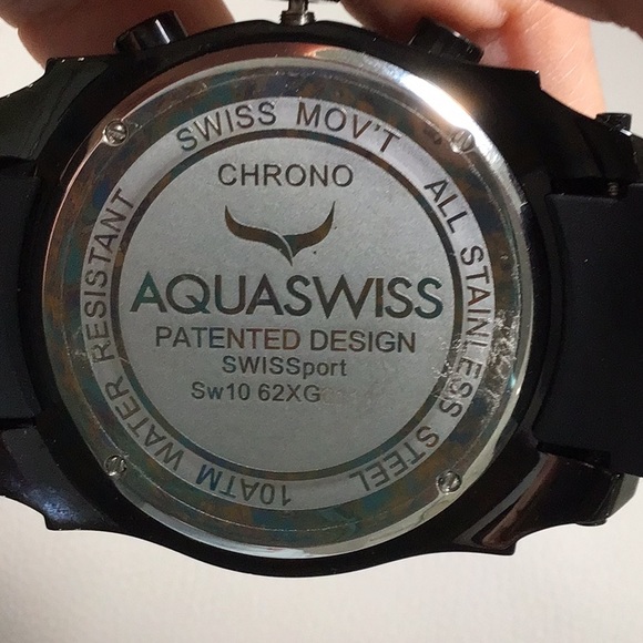 🆕 in Box AQUA SWISS Men’s Swissport Sw1062XG Watch Black/Red - Picture 11 of 11